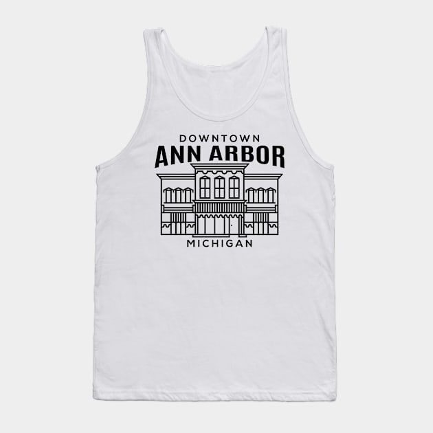 Downtown Ann Arbor MI Tank Top by HalpinDesign